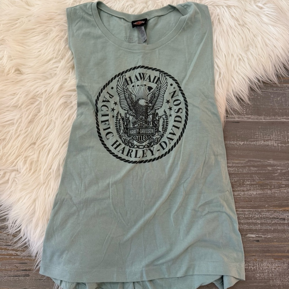 Harley-Davidson Green Tank Top